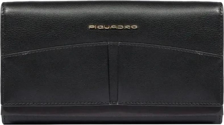 Кошелек женский Piquadro Ashley, кожа натуральная, черный [pd6463w134r/n]